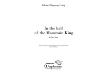 IN THE HALL OF MOUNTAIN KING (E. Grieg) for didactic ensemble of wood and percussion